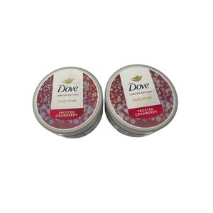Dove Frosted Cranberry Body Scrub Limited Edition Set‎ of 2 New